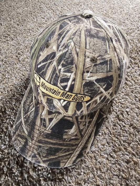 MOUNTAIN MAN GUNS Green Tan Mossy Oak Grass Camo Hat
