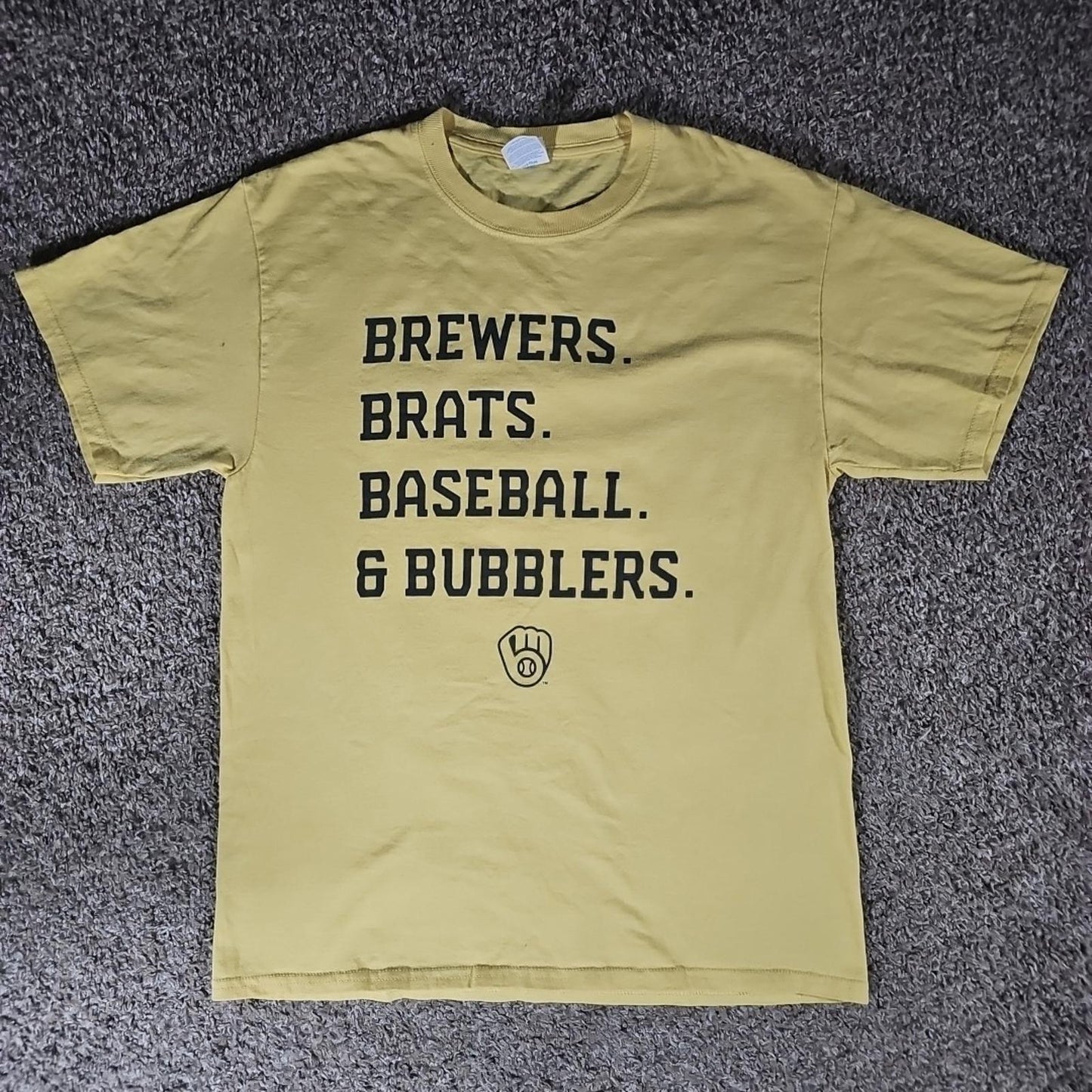 Brewers. Brats. Baseball. & Bubblers Medium Tshirt