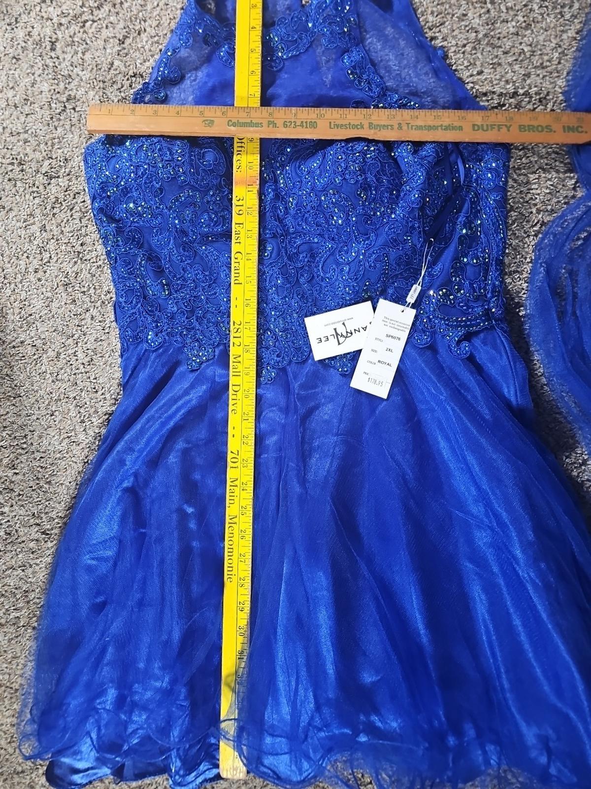 Anny Lee Bridal SP6076 2XL Royal Blue Dress