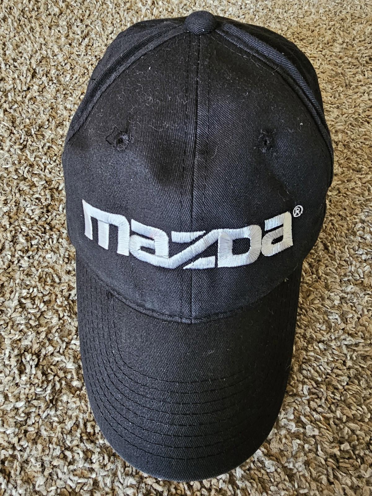 Mazda Adjustable Hook & Loop Baseball Hat Black