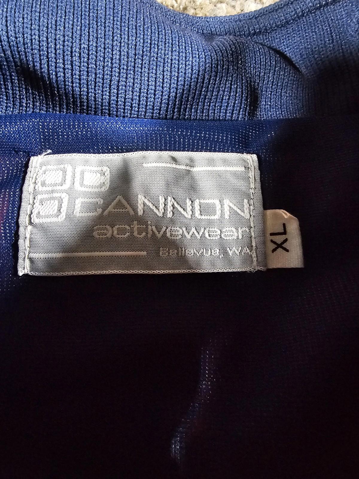 cannon activewear north american fullzip jacket XL Red Blue