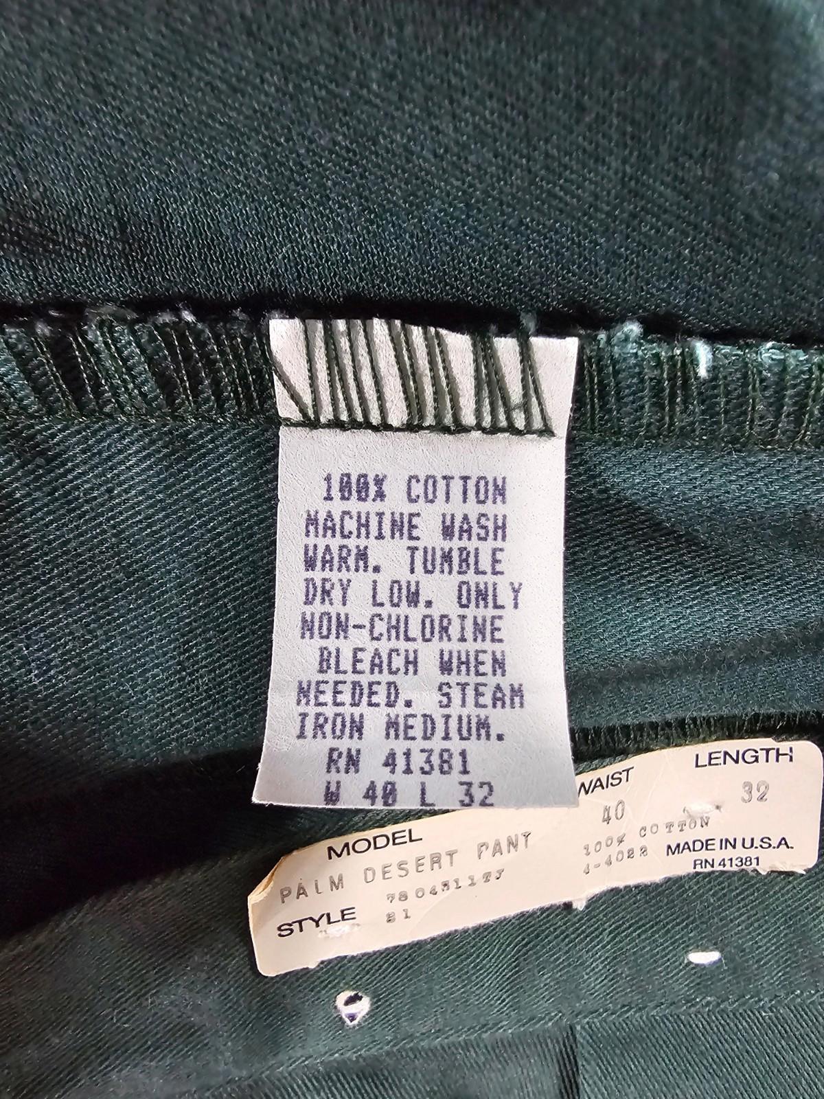 POLO Palm Desert Pants Green Pleated Pants NWT NWD