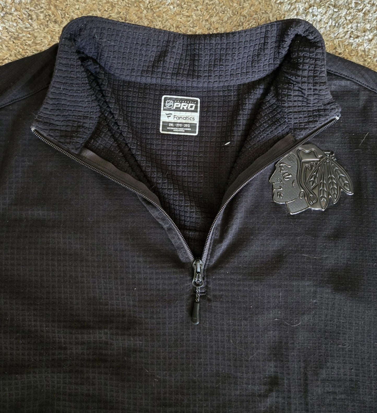 Authentic Fanatics Pro Chicago Blackhawks Waffle Shirt 2XL