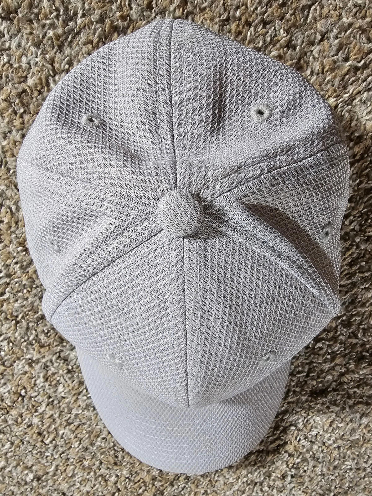 New Era Baseball Cap Unisex Hat Stretch Fit M/L Plain Gray