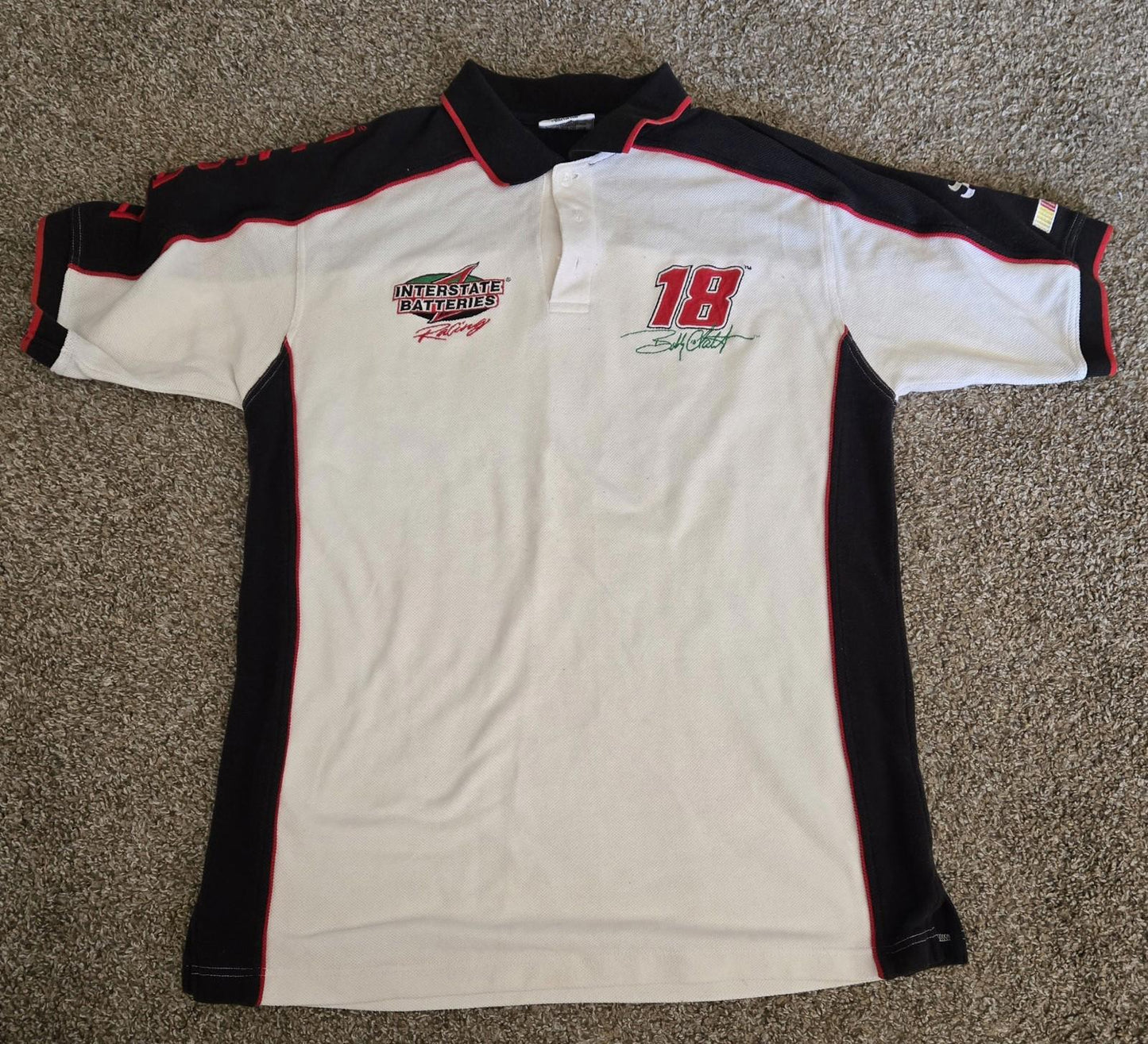 Chase Authentics Interstate Batteries Bobby Labonte #18 polo