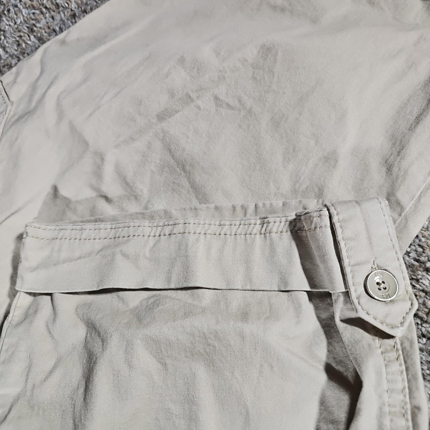Lee Relaxed Fit Midrise Womans 20W Cuffed Khaki Capris