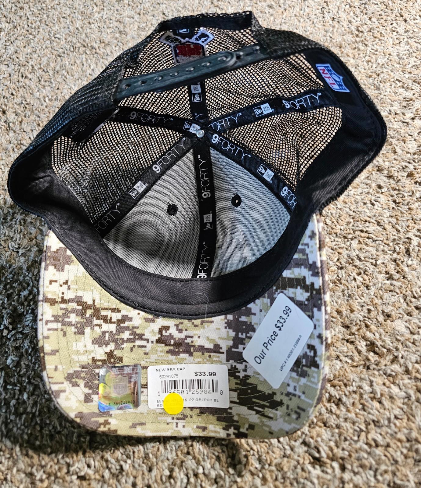 New Era 9Forty Salute To Service Green Bay Packers Hat NWT