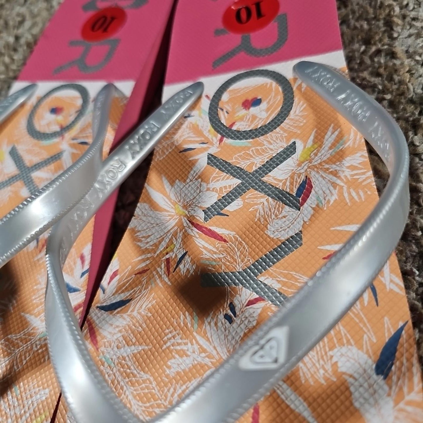 Roxy Mellon III Sz 10 UK8 Flip Flop Sandals