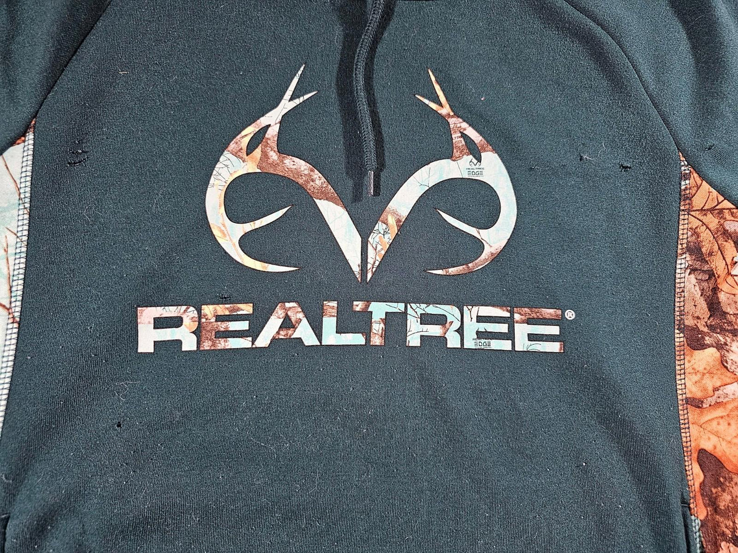 Realtree Hoodie Mens S Blue Green Camo  Sweatshirt Outdoor