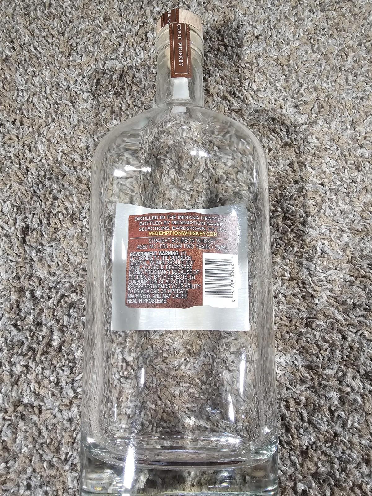 Redemption EMPTY collectible Bottle Glass Bottle