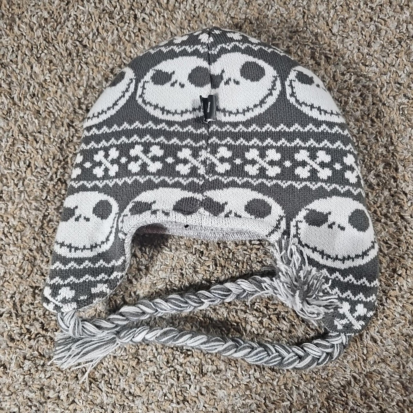 Tim Burtons Nightmare Before Christmas Jack Skellington Winter Beanie Tassles