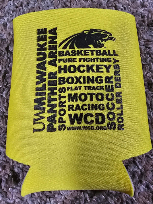 UW Milwaukee Panthers Can Koozie Yellow