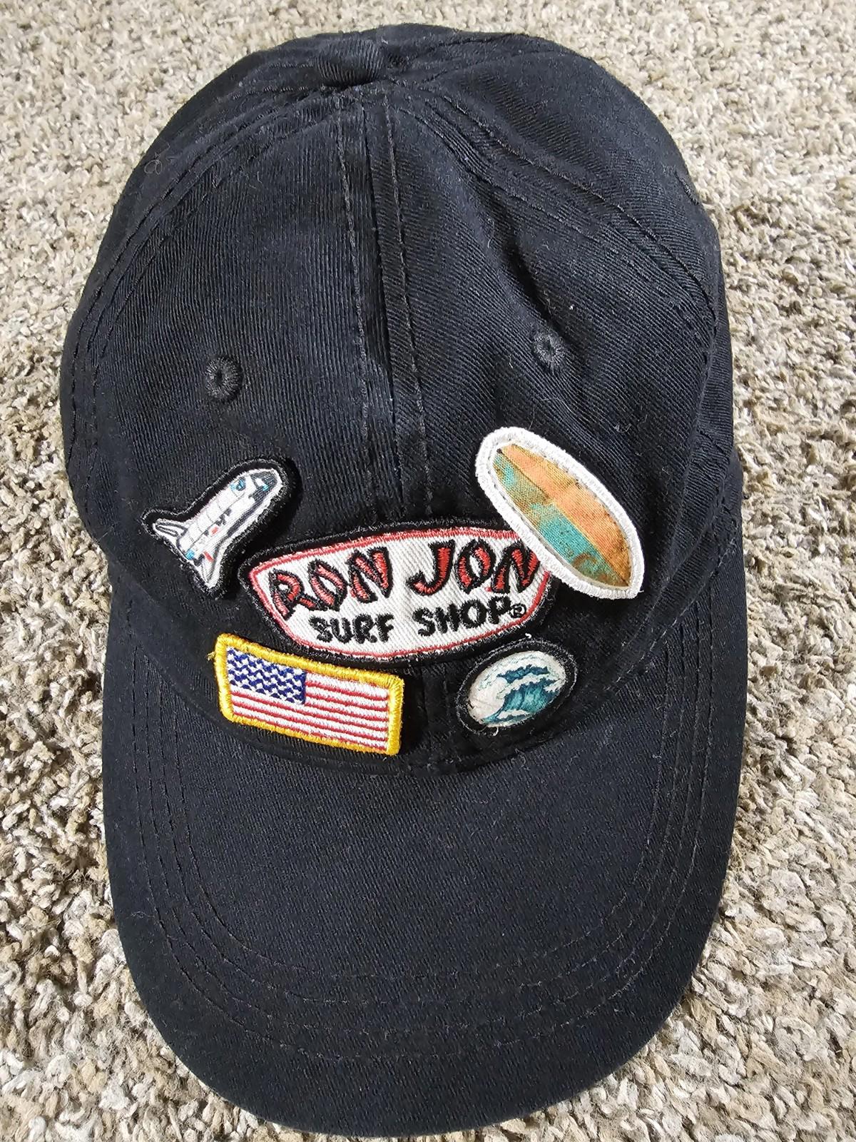 Ron Jon Surf Shop strapback black Hat W/ patches