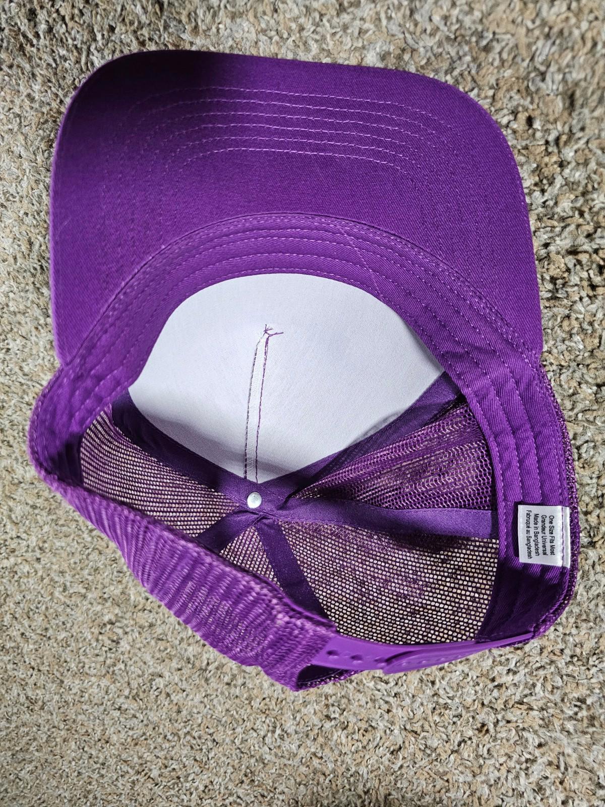 Bass Pro Shop trucker snapback hat Purple