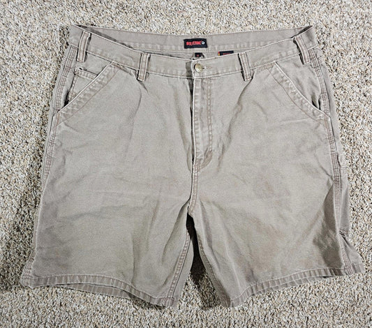 Wolverine Khaki Carpenter Work Shorts 42 Heavy Duck Canvas