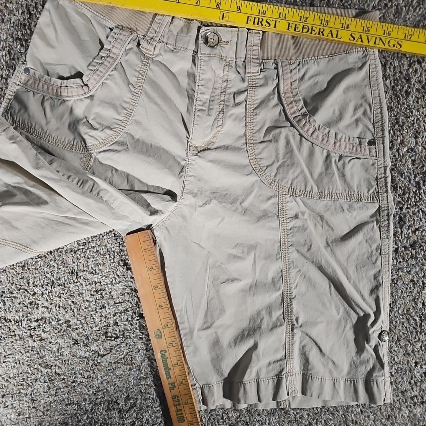Lee Relaxed Fit 12 Medium Beige Shorts