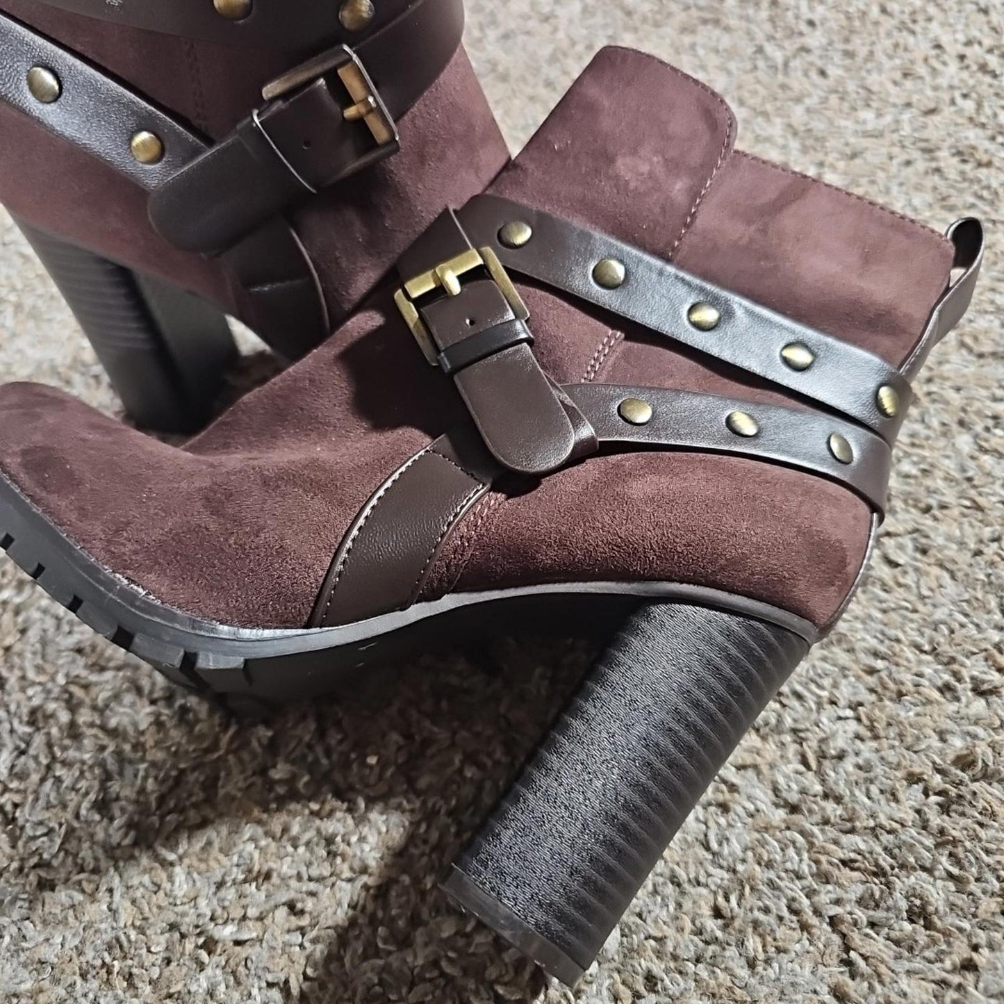 Apt. 9 Defined Comfort Manager Brown 6½ Faux Suede Boots
