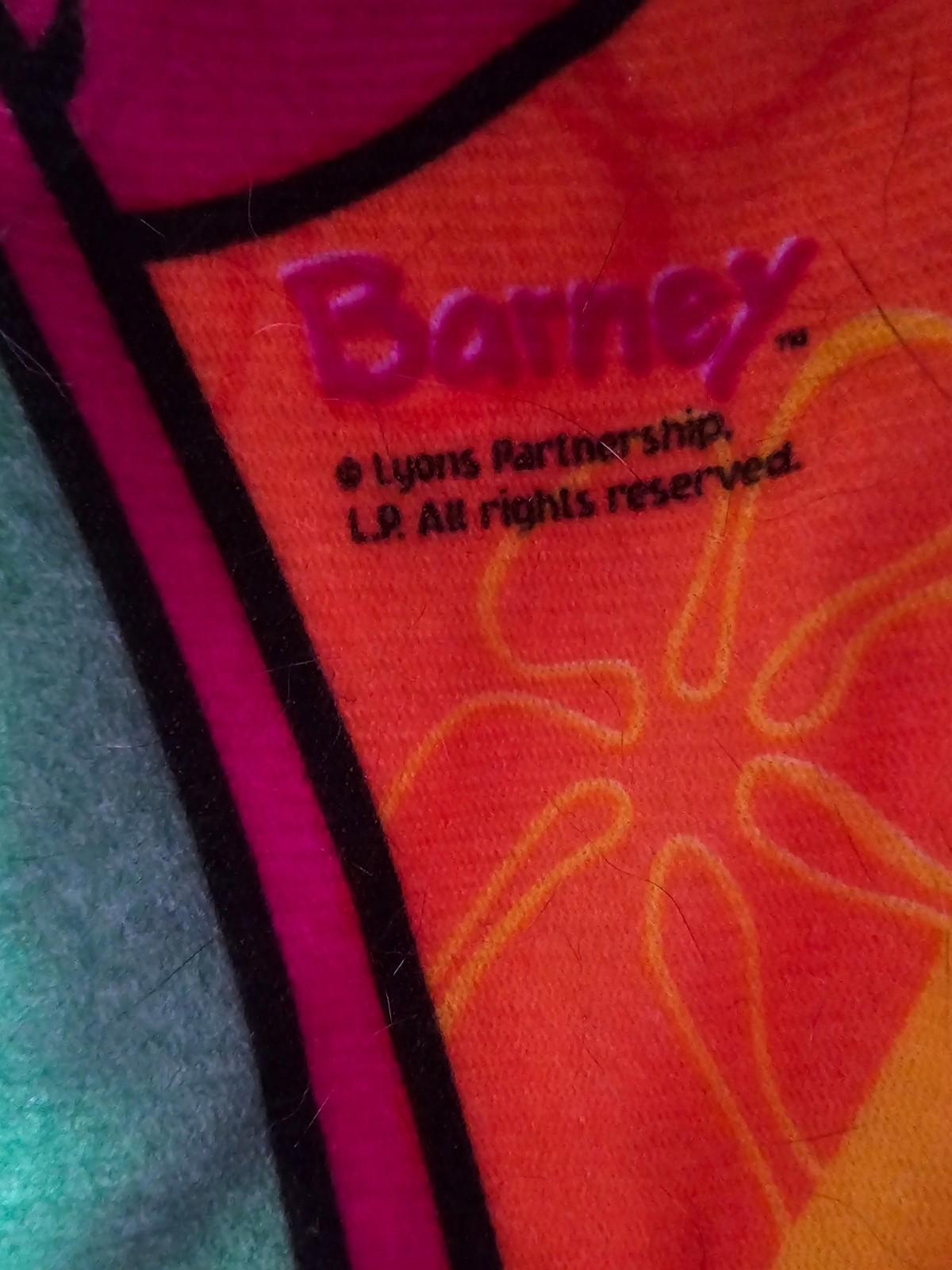 Vtg Purple Barney Child’s Foam Chair Logo Child Toddler Seat