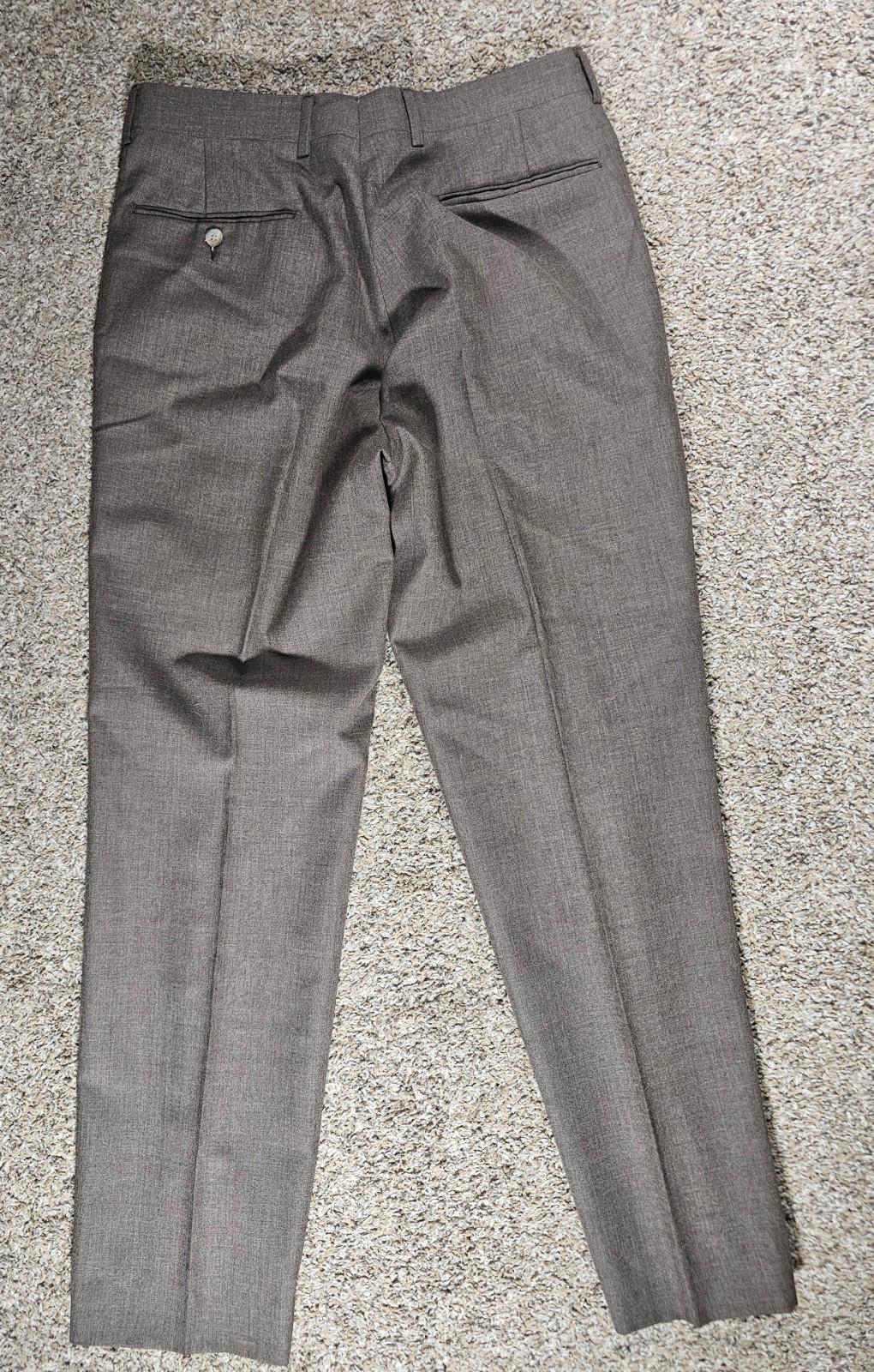 Brown Unbranded Creased Dress Pants 32x31
