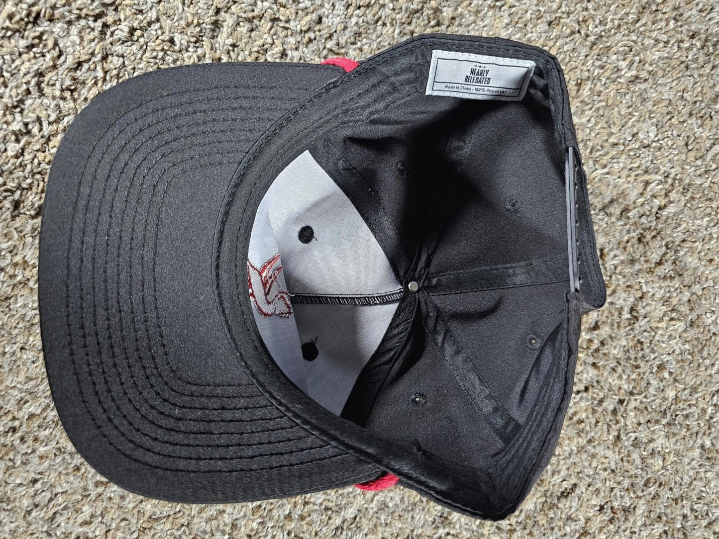 nearly relegated Snapback Black hat