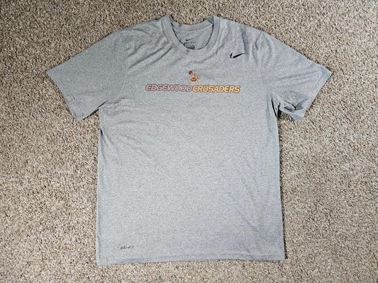 Edgewood Crusaders Nike DriFit tshirt Large Gray