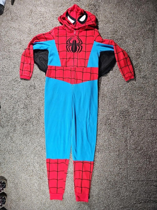 Marvel Spider-Man Superhero Kids Hooded Pajamas Suit L 12-14