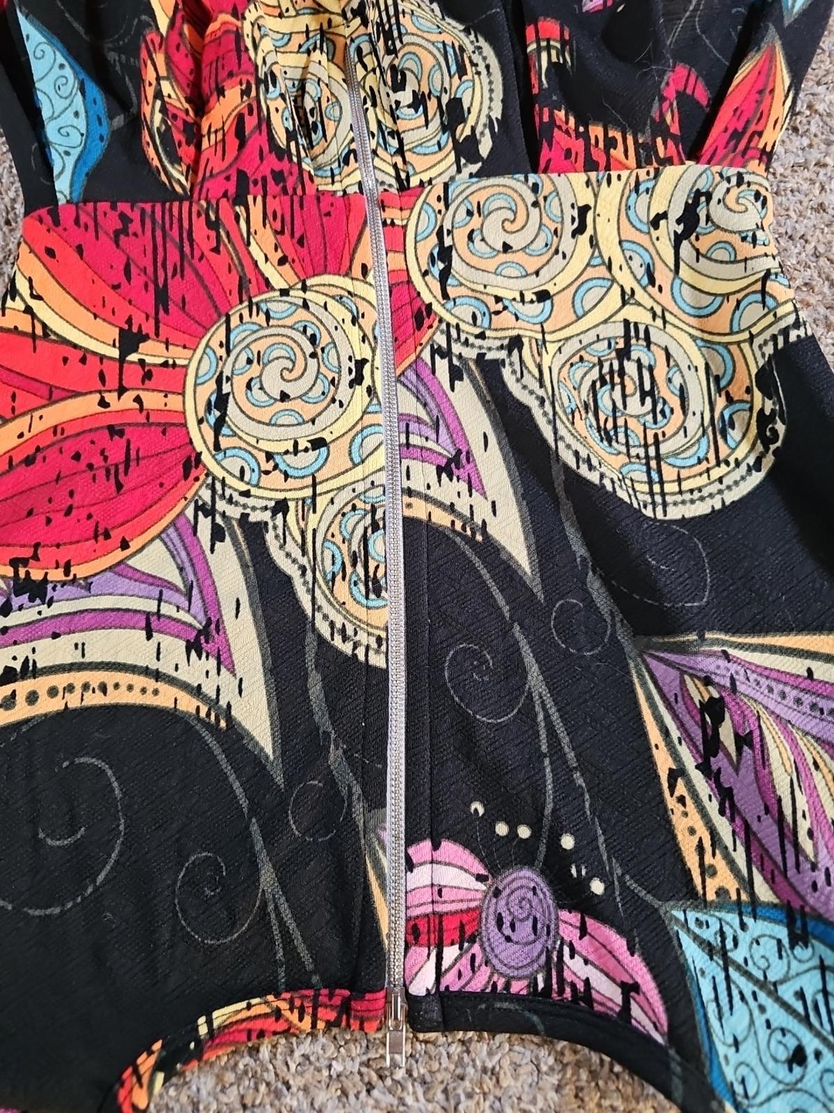 LuLaRoe Dress Floral Multicolor Medium Back Zipper