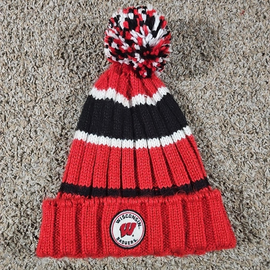 Wisconsin Badgers Columbia Winter Beanie Pom Hat