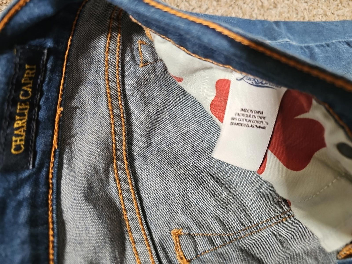 Lucky Brand 10/30 Charlie Capri Jeans
