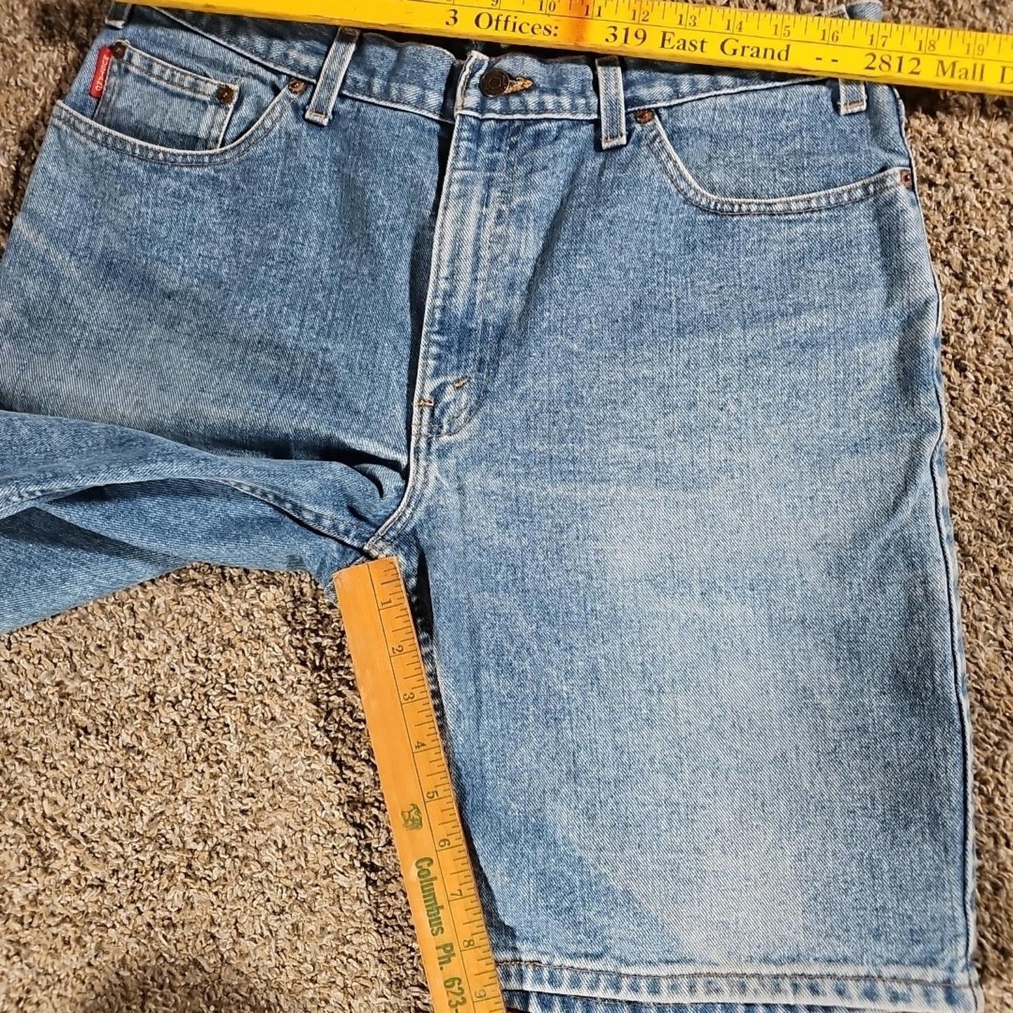 Mustang Sz 36 Blue Jeans Shorts Made In USA