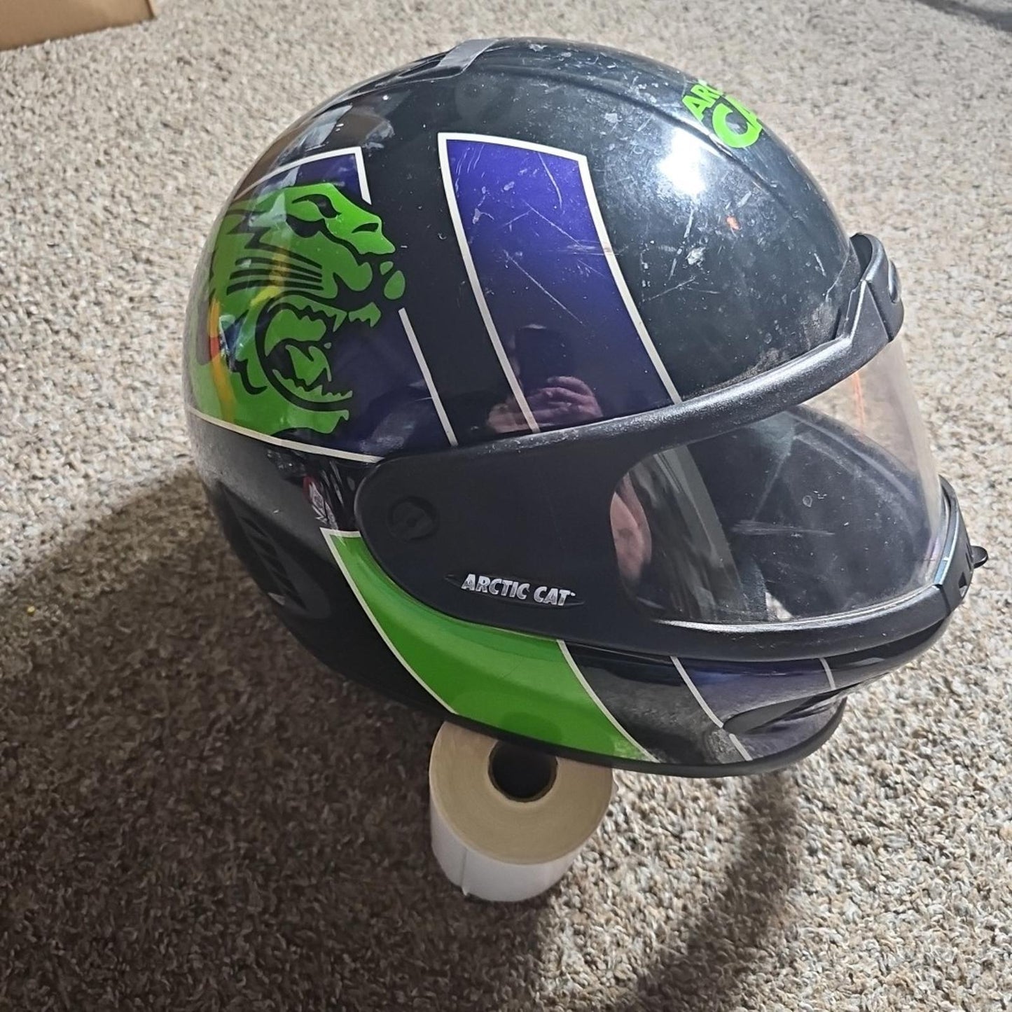 Arctic Cat Vintage 1997 snell M95   Snowmobile Helmet  size LG