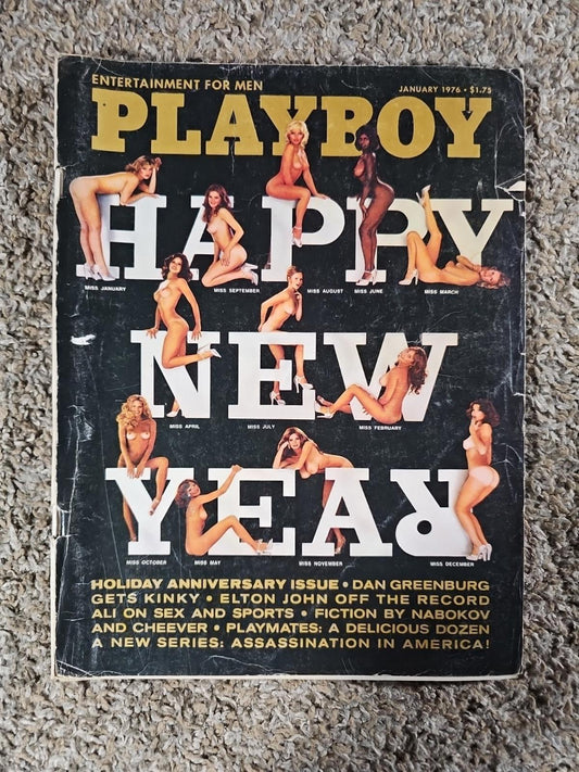 PLAYBOY JANUARY 1976 SPECIAL HOLIDAY ANNIVERSARY ISSUE With Elton John Interview