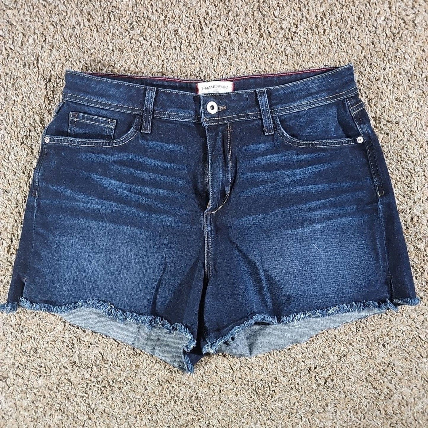 Fran Denim Ruby Sz 30 Cutoff Jean Shorts USA MADE