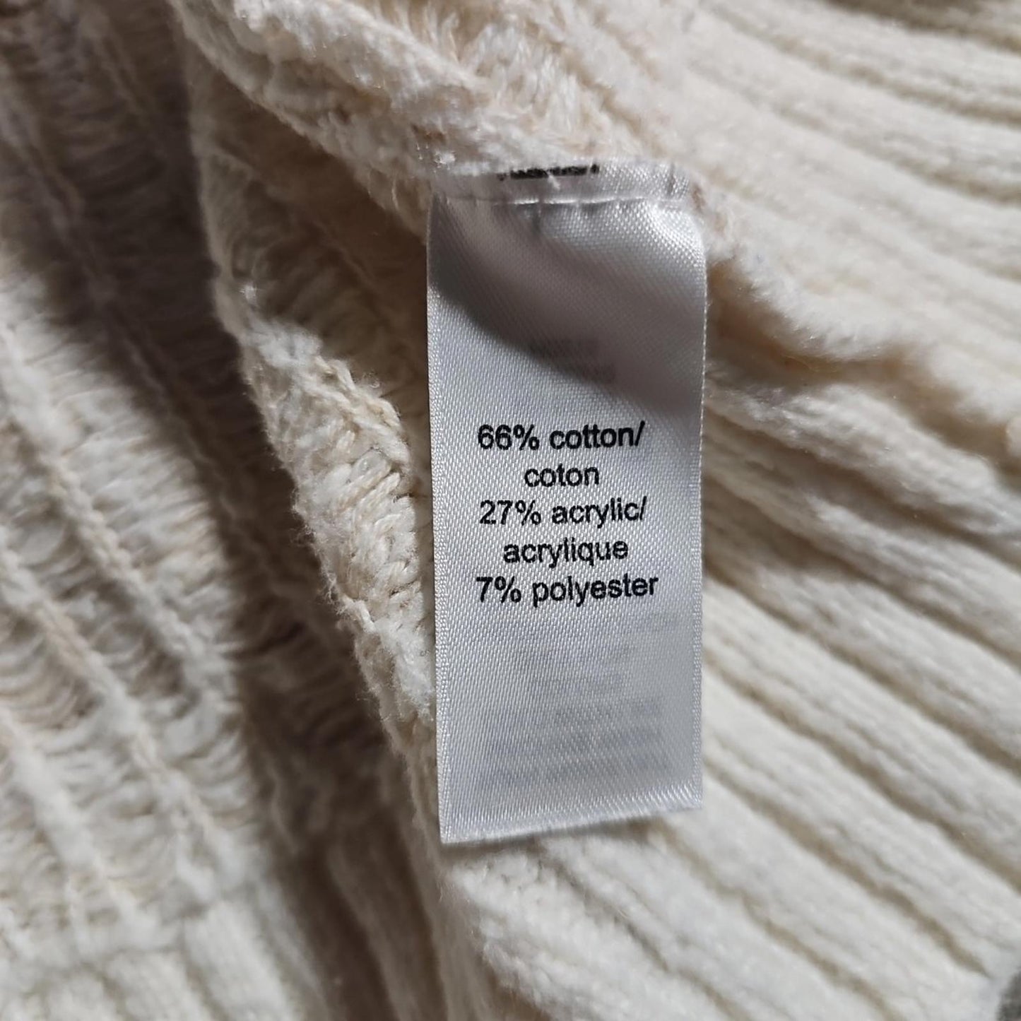 Maurices M Ivory Beige Cable Knit Cardigan