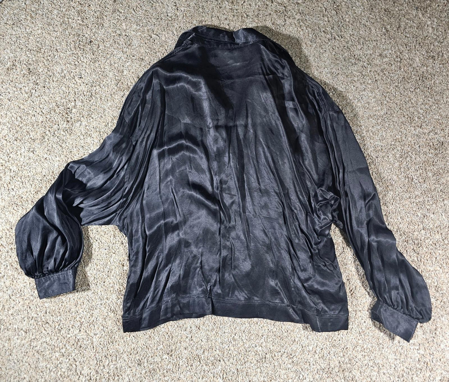 Topshop US10 Black Button up