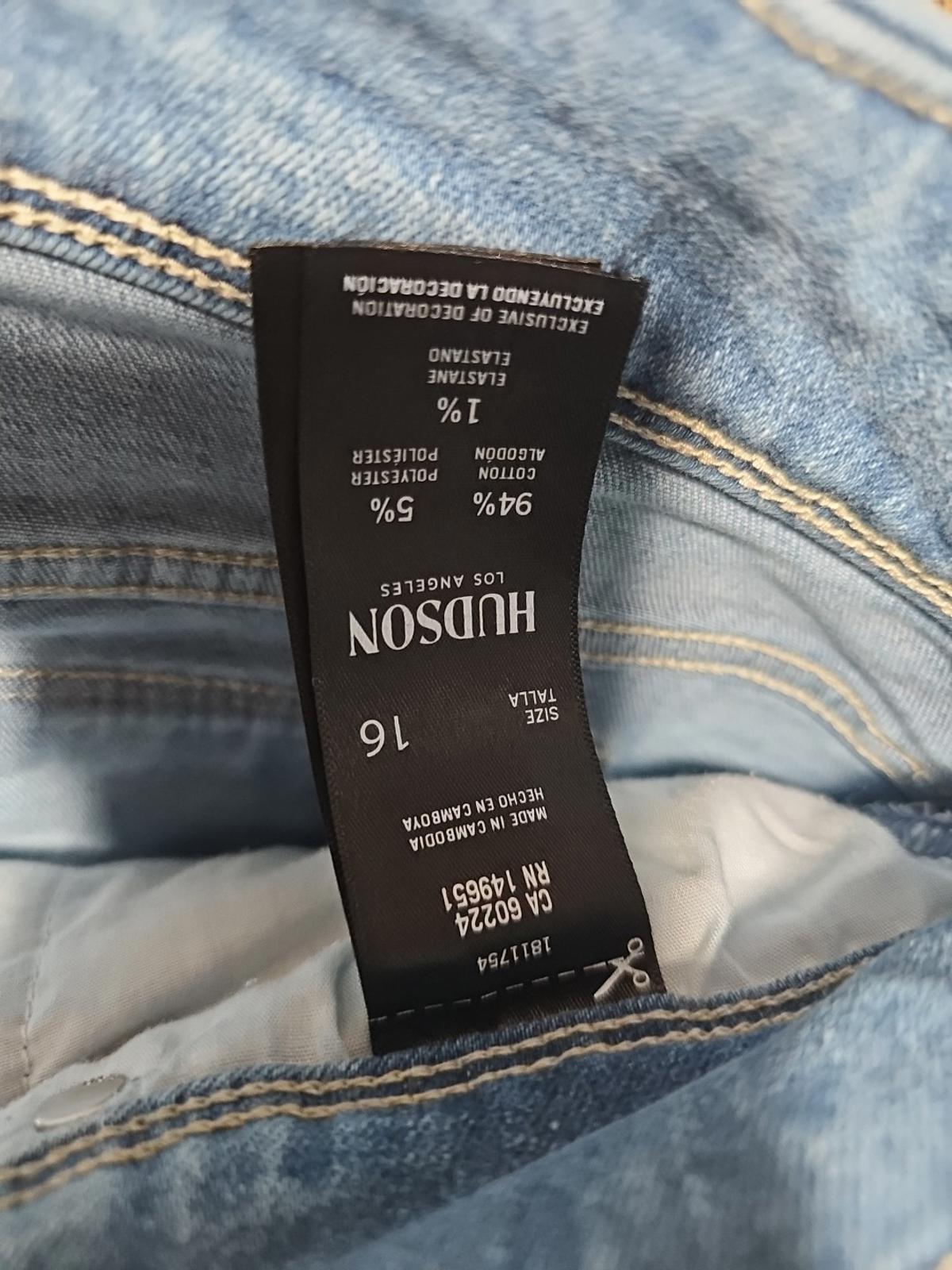 Hudson Los Angeles Sz 16 Blue Jeans Flap Pockets