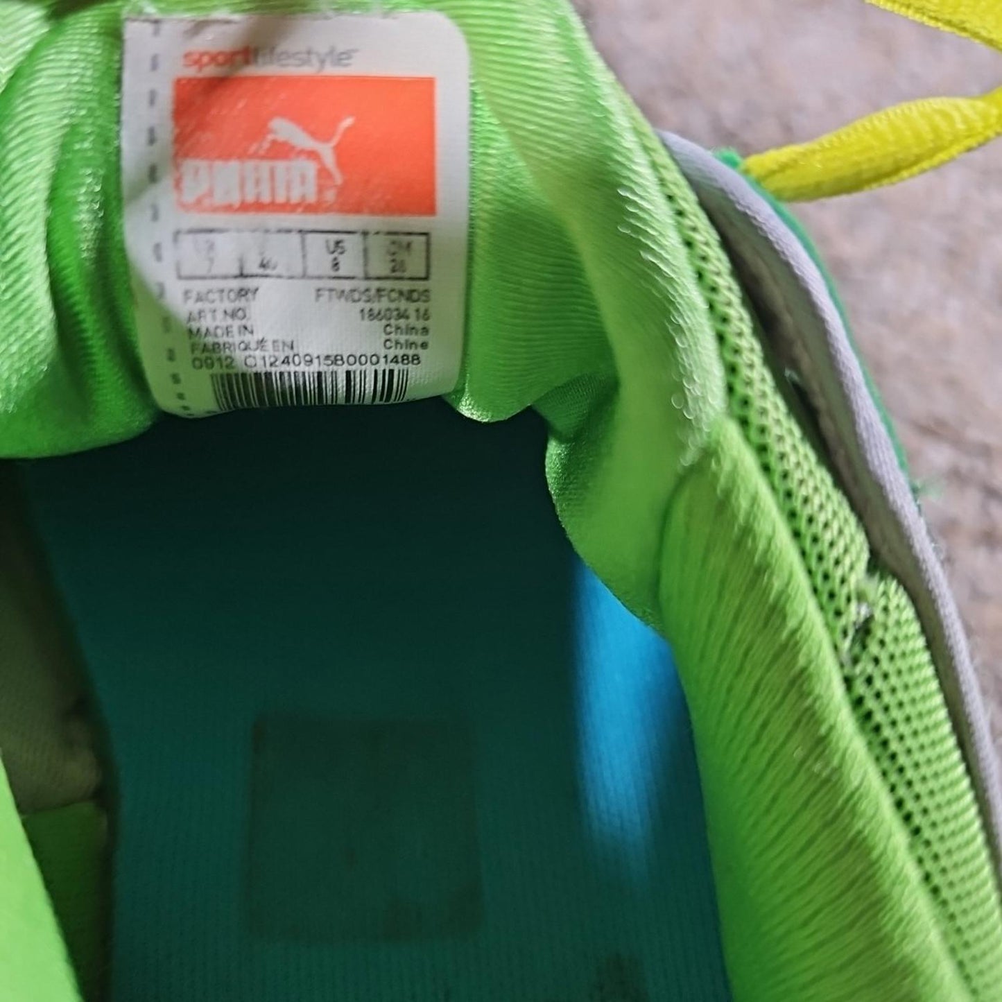 Puma 18603416 Green 10Cell Archtec Running Shoes Sz 8 UK 7
