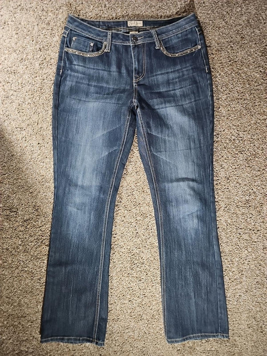 Earl Jean Sz 10 Flap Back Pockets