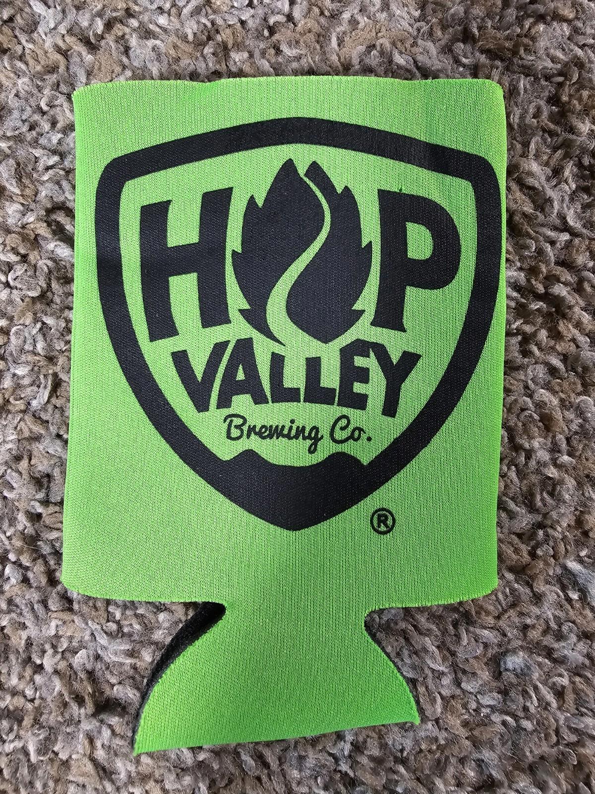 hop valley can koozie