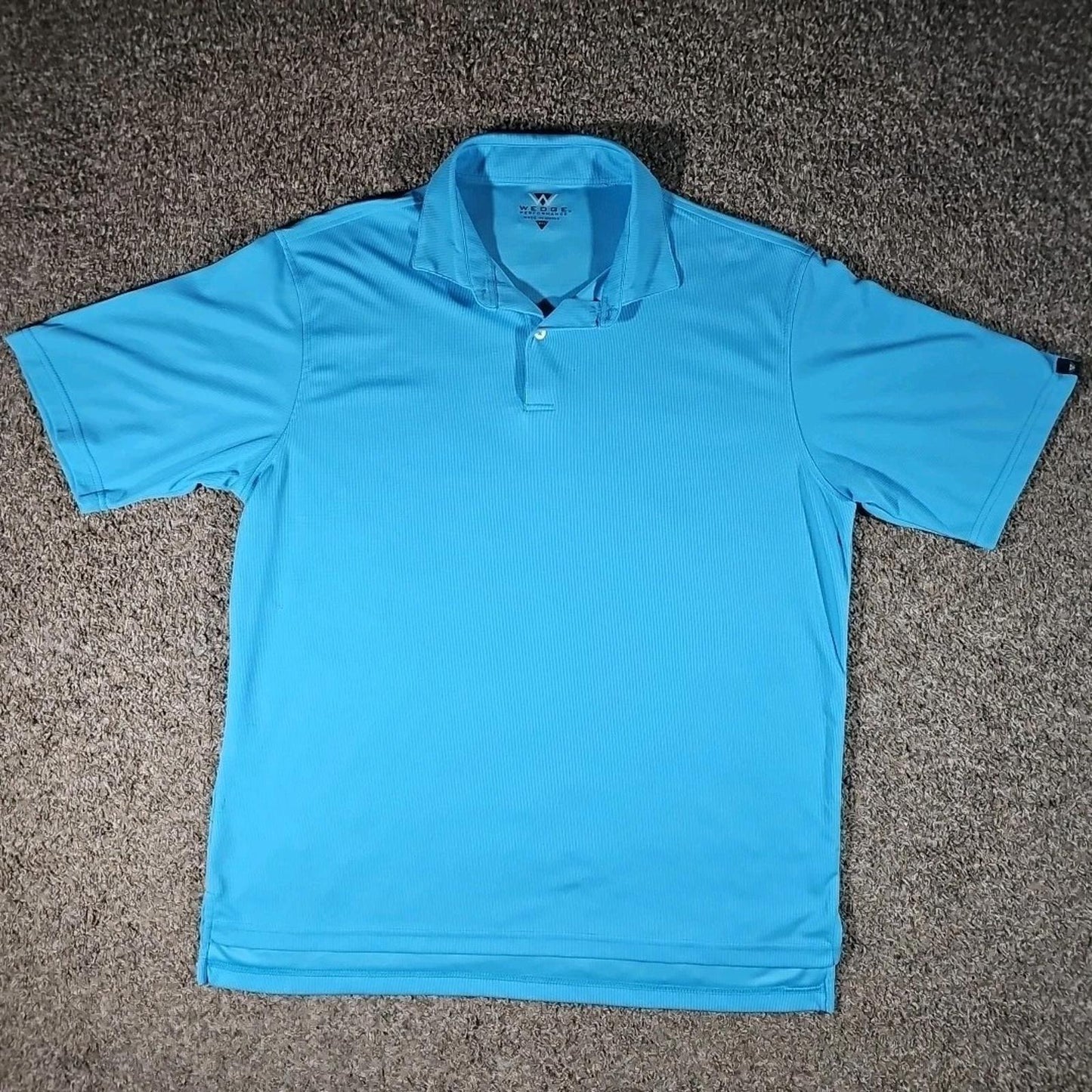 Wedge Performance Golf Polo Shirt Blue 2XL