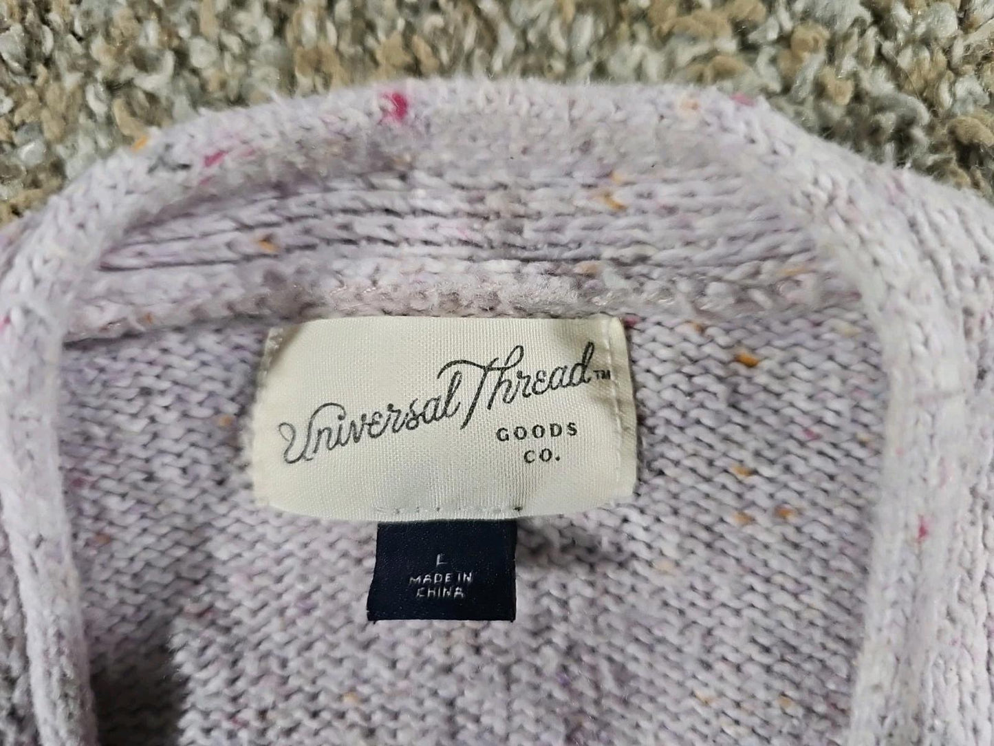 Universal Threads 3 Button Cardigan Sweater Purple Pink L