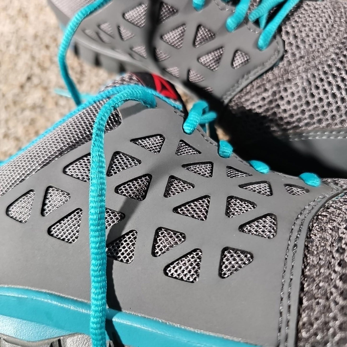 Reebok Women’s RB045 Alloy Toe Work Gray Teal Size 11M