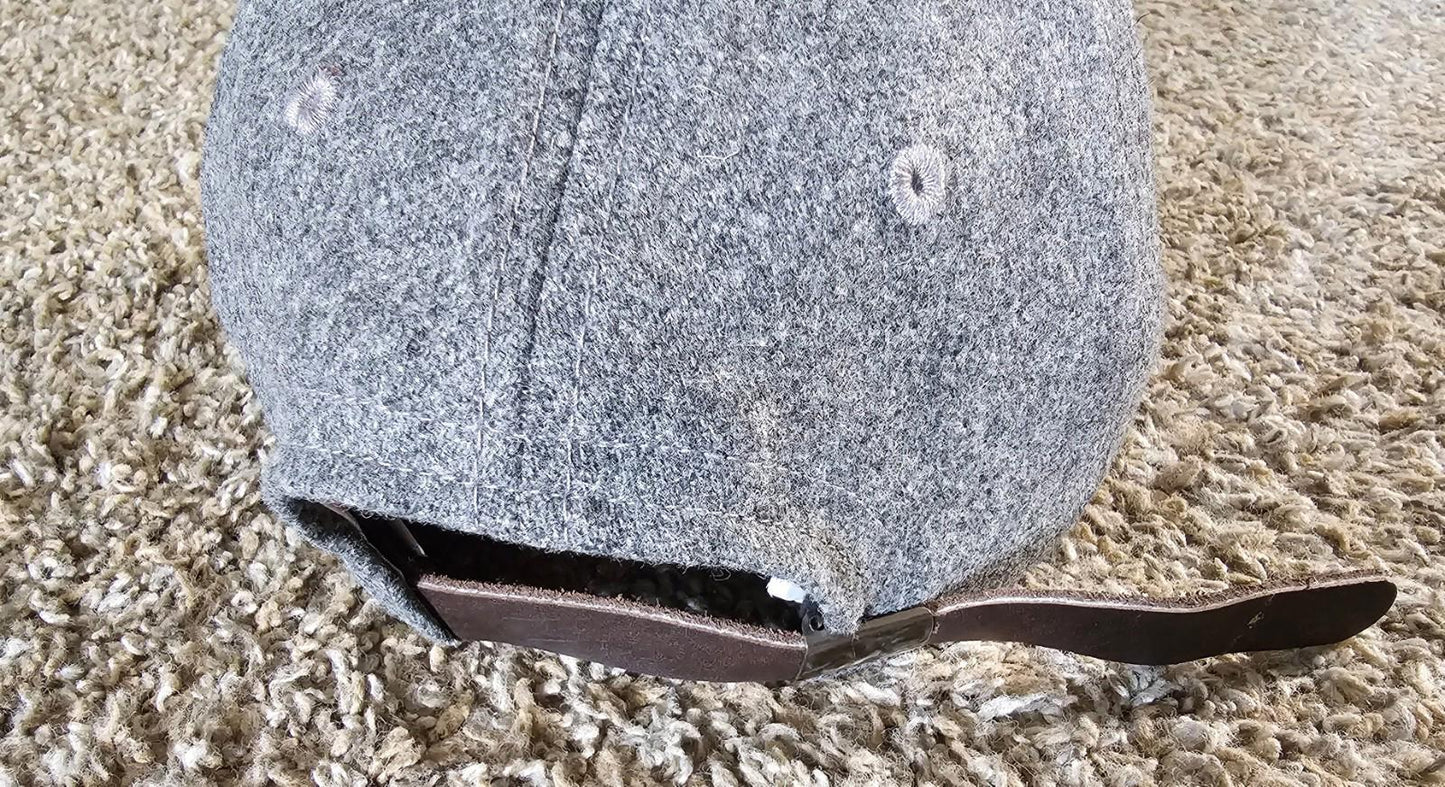 Applesmith AX. Collective Leather Strapback Wool Blend hat Streetwear USA
