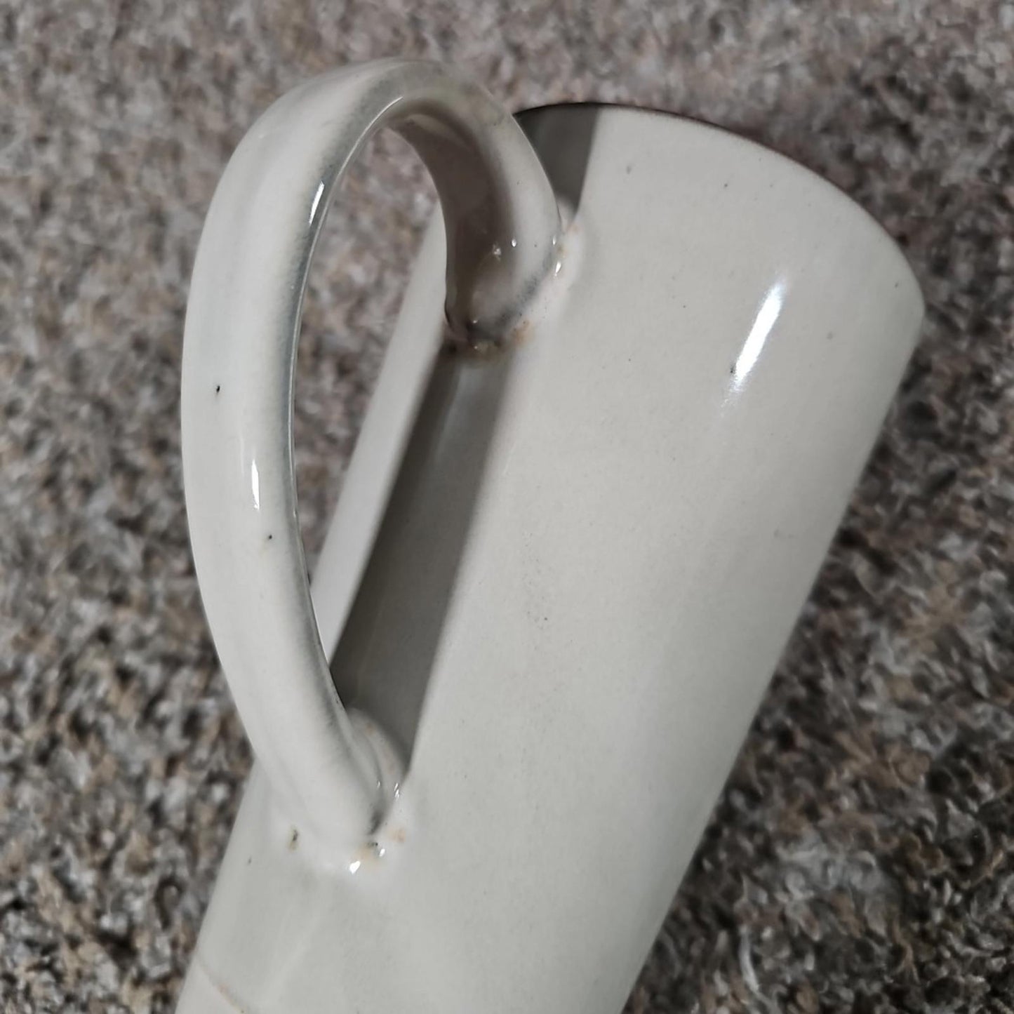 Tall Glazed Ceramic Elephant Coffee Mug