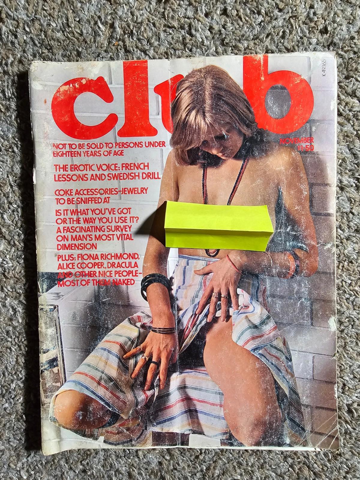 Vintage club magazine men november 1975