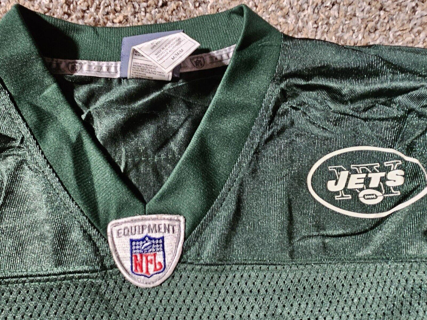 Brett Favre #4 New York Jets NFL Reebok Rbk Jersey M Green