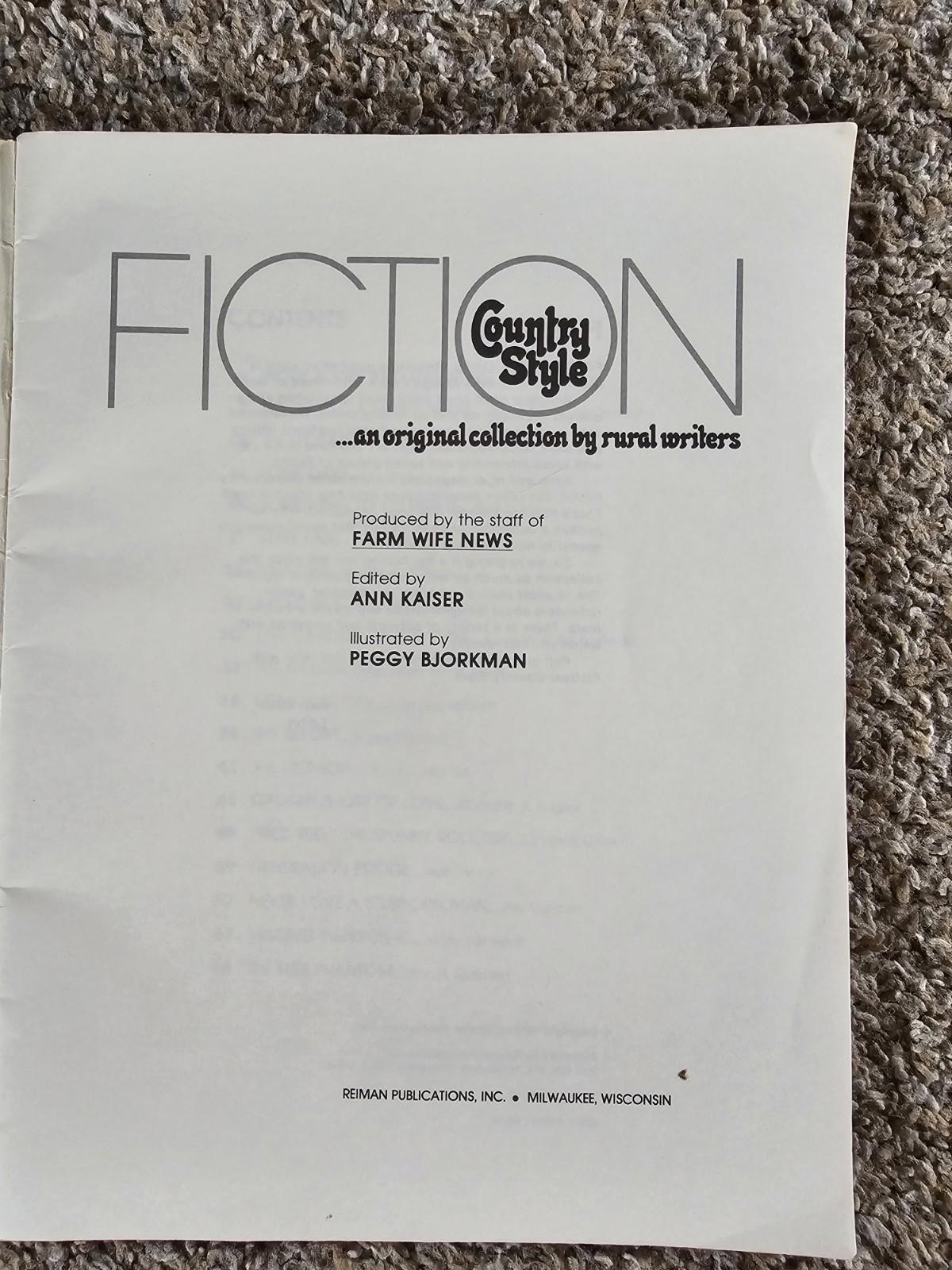 Fiction country style An Original Collection By rural writers