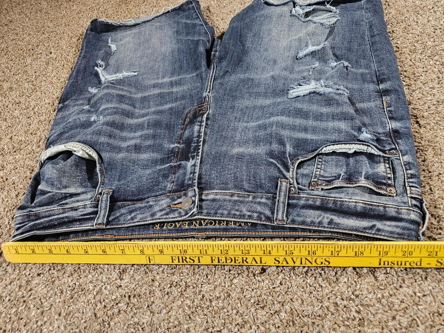 American Eagle Destroyed Cutoff Jeans Size 42