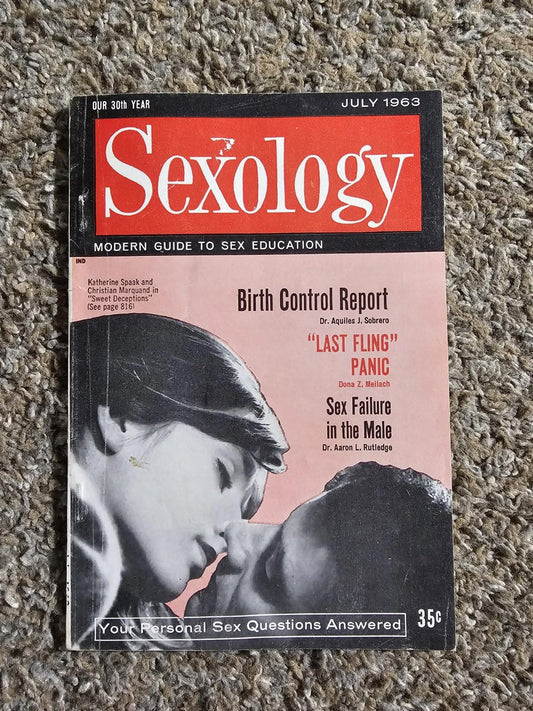 Sexology Magazine July 1963 Modern Guide to Sex Education booklet Birth Control