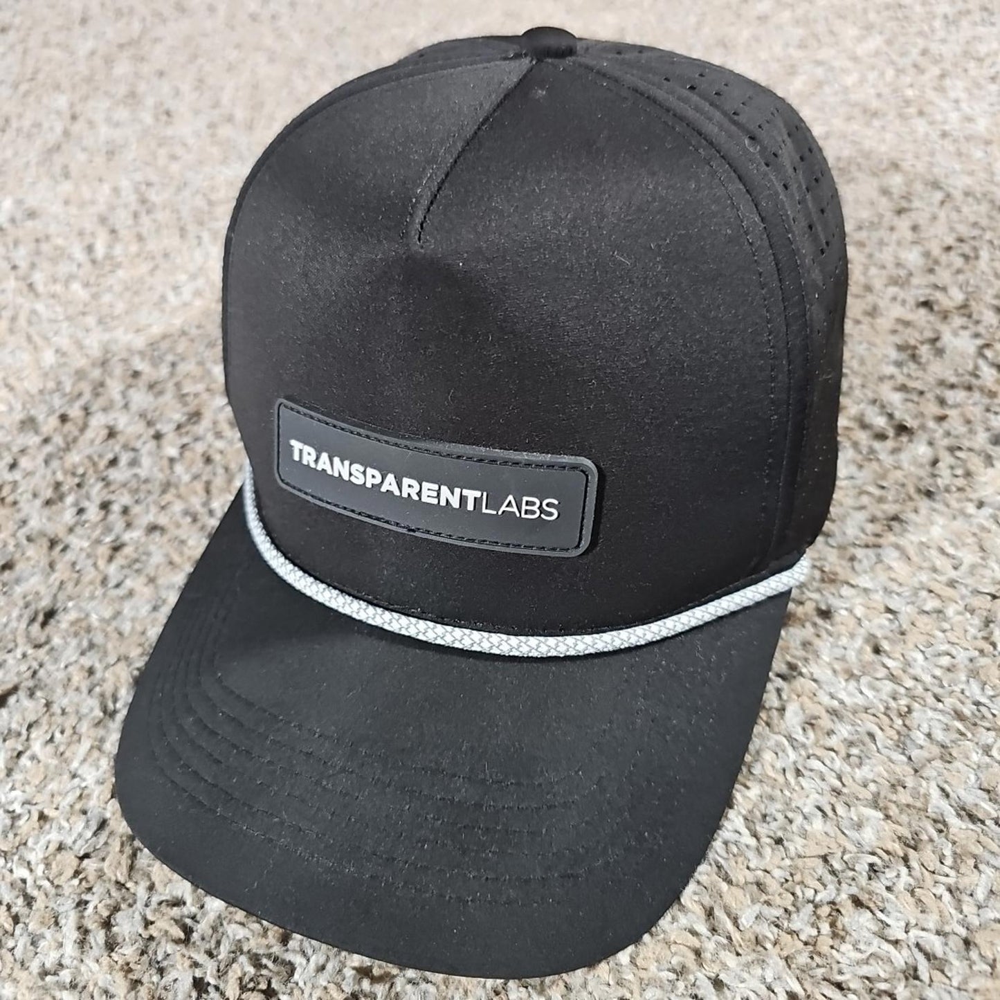 Transparent Labs Snapback Trucker Hat Black OS Mesh Back